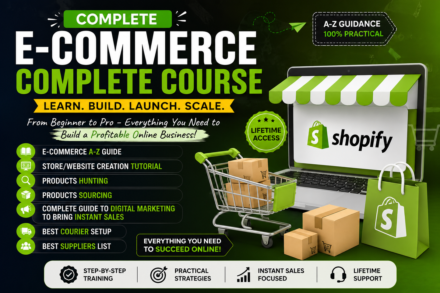 Complete Shopify E-Commerce Course A-Z Guide